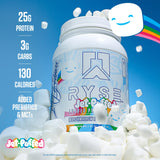 RYSE Loaded Protein – texture crémeuse visible dans le shake.