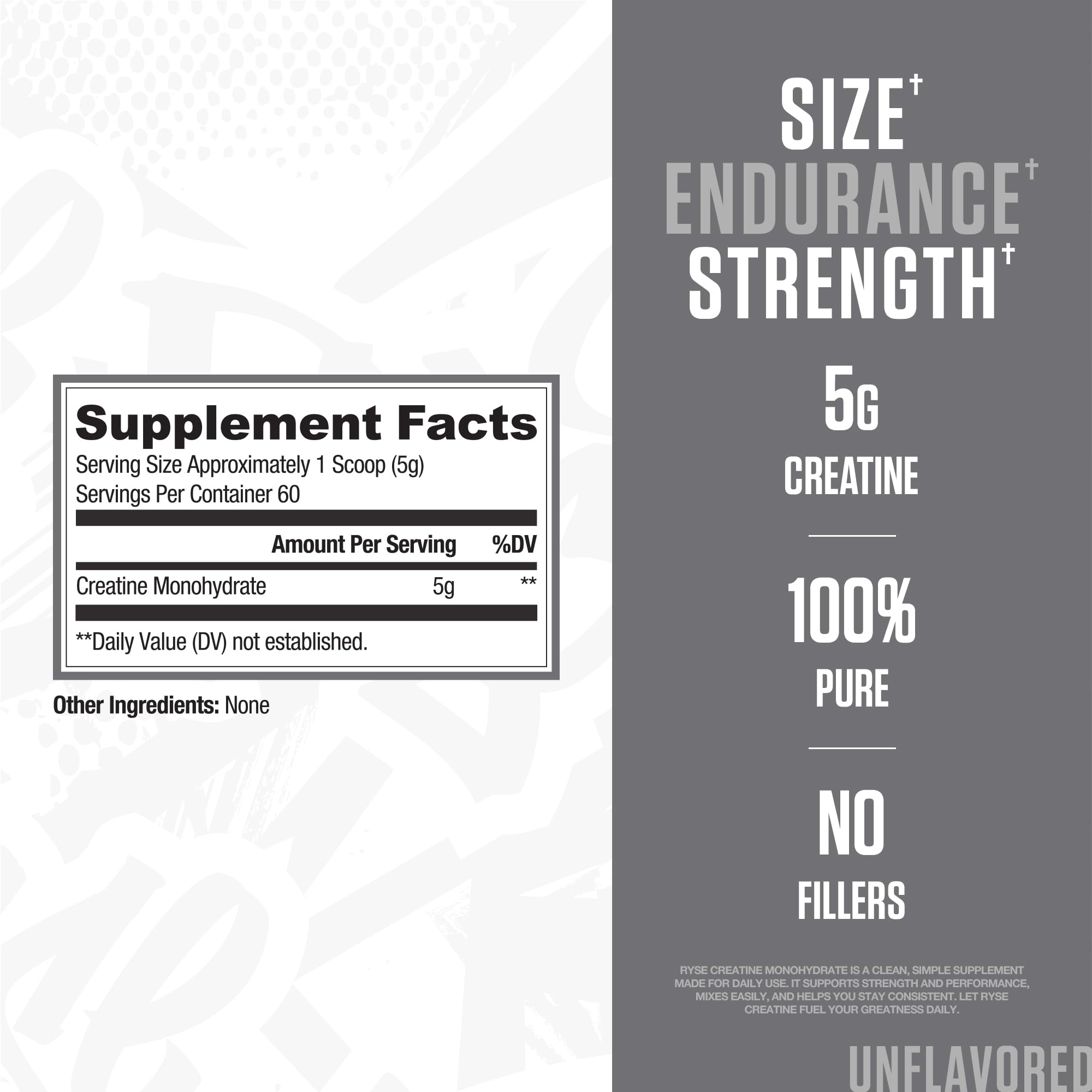 Dose-cuillère facile à mesurer pour RYSE Up Creatine Monohydrate