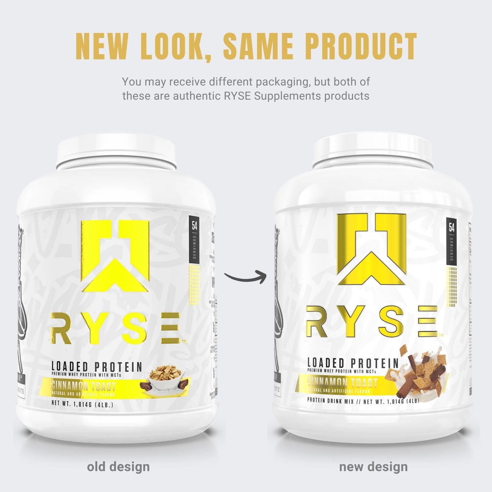 RYSE Up Protéine saveur cannelle-pain-grillé, valeurs nutritionnelles visibles pour suivre vos apports.