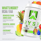 RYSE Up saveur fraise-ananas, goût rafraîchissant pour l'hydratation.