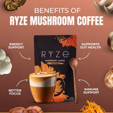 Ryze Café champignons noir – tasse chaude prête à stimuler la concentration