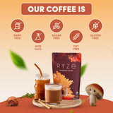 Café-champignons Ryze, mélange riche en arômes et saveurs.