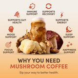 Café-champignons Ryze, sachet énergie quotidienne pour doser facilement.