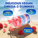 Gommes Saajoor Omega-3 vegan, emballage responsable et durable.