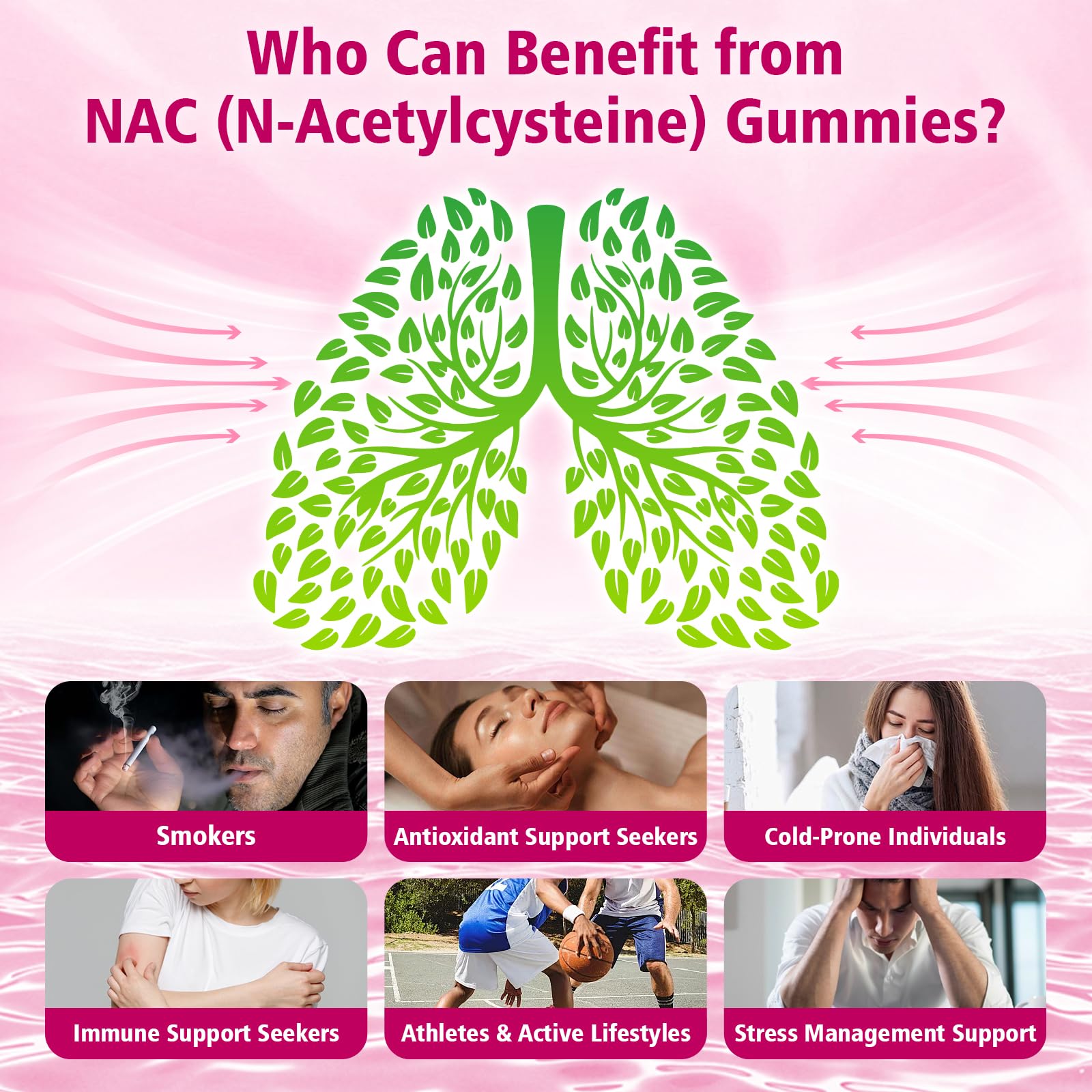 NAC 1000 mg par dose, présentation facile à doser.