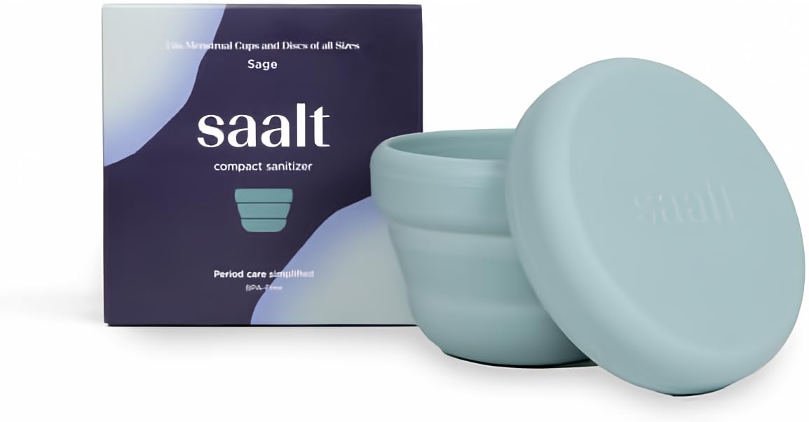 Saalt Compact Sanitizer pliable, prêt à voyager pour nettoyer la cup menstruelle
