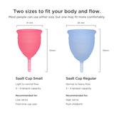 Saalt coupe menstruelle confort doux, insertion aisée.