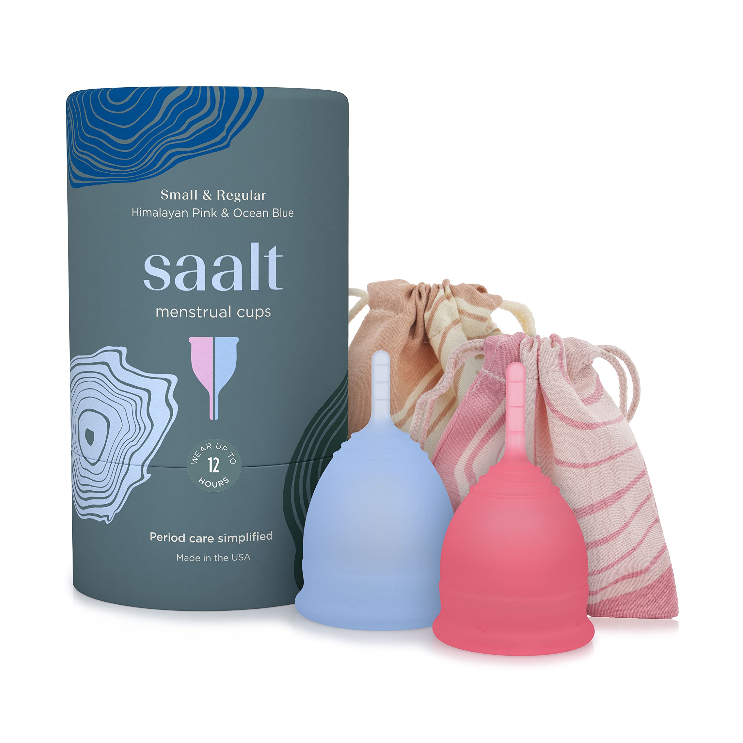 Saalt coupe menstruelle design premium, confort supérieur et insertion facile.