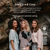 Saalt Coupe menstruelle impact écologique positif grâce à sa réutilisation.