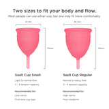 Saalt coupe menstruelle rose Himalaya au lavage, nettoyage simple et hygiénique
