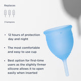 Saalt coupe menstruelle – silicone médical durable et sûr.
