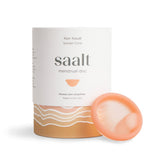 Disque menstruel Saalt Disc Sunset Coral petit, confortable et réutilisable.