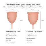 Nettoyage et stérilisation faciles de Saalt Soft Cup Desert Blush par ébullition