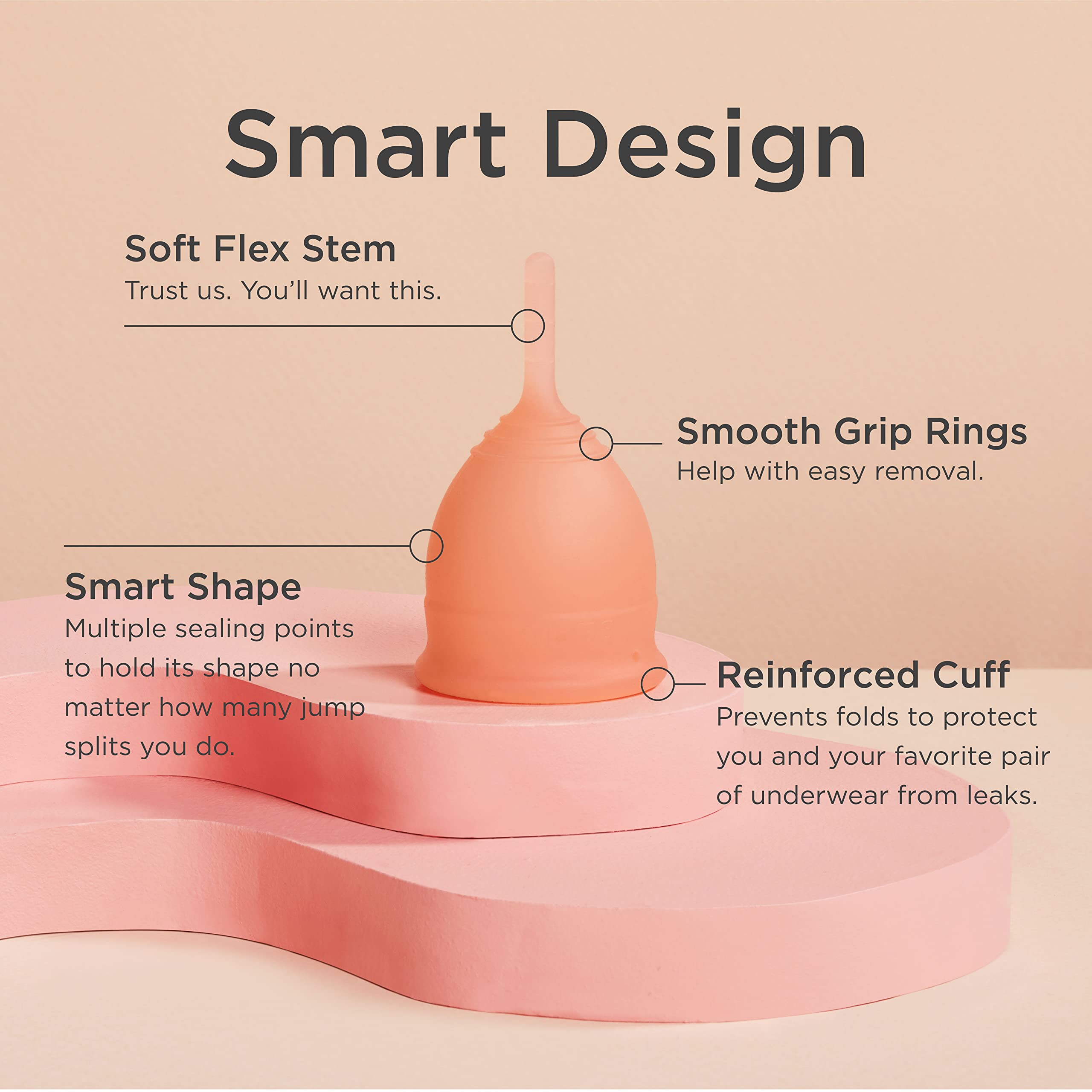Saalt Soft avec étui en coton pour un rangement discret et hygiénique.