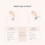 Saalt Soft, coupe réutilisable sans BPA ni latex, respectueuse de la peau.