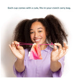 Saalt Teen Cup menstruelle nettoyage facile et étui coton fourni.