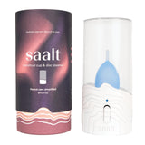 Saalt nettoyeur vapeur pour coupe menstruelle en fonctionnement, purification rapide sans ébullition.