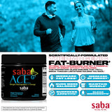 Saba ACE G2 — Étiquette et ingrédients clés visibles, avec extrait de thé vert.