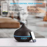 SACATR Diffuseur 550 ml avec télécommande, contrôle pratique à distance.