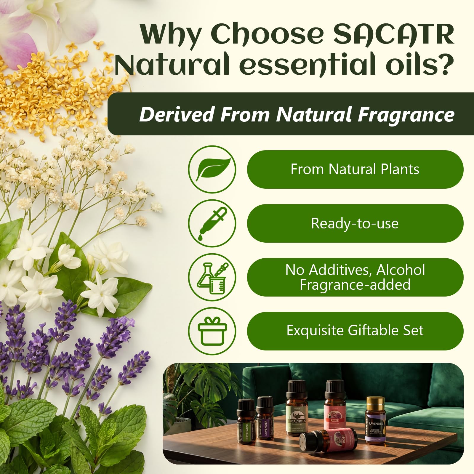 Huile essentielle SACATR menthe-poivree: effet rafraîchissant et revitalisant