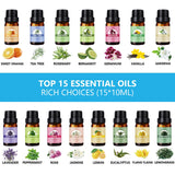 SACATR pack huiles essentielles 15x10ml pour varier les parfums