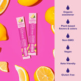 Sachet portable Ultima Replenisher prêt à être glissé dans un sac.
