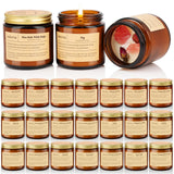 SAEUYVB ensemble de 24 bougies parfumées pour une ambiance apaisante et relaxante.