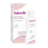 Saforelle formulation pH doux, respecte l'équilibre naturel sans parfum.