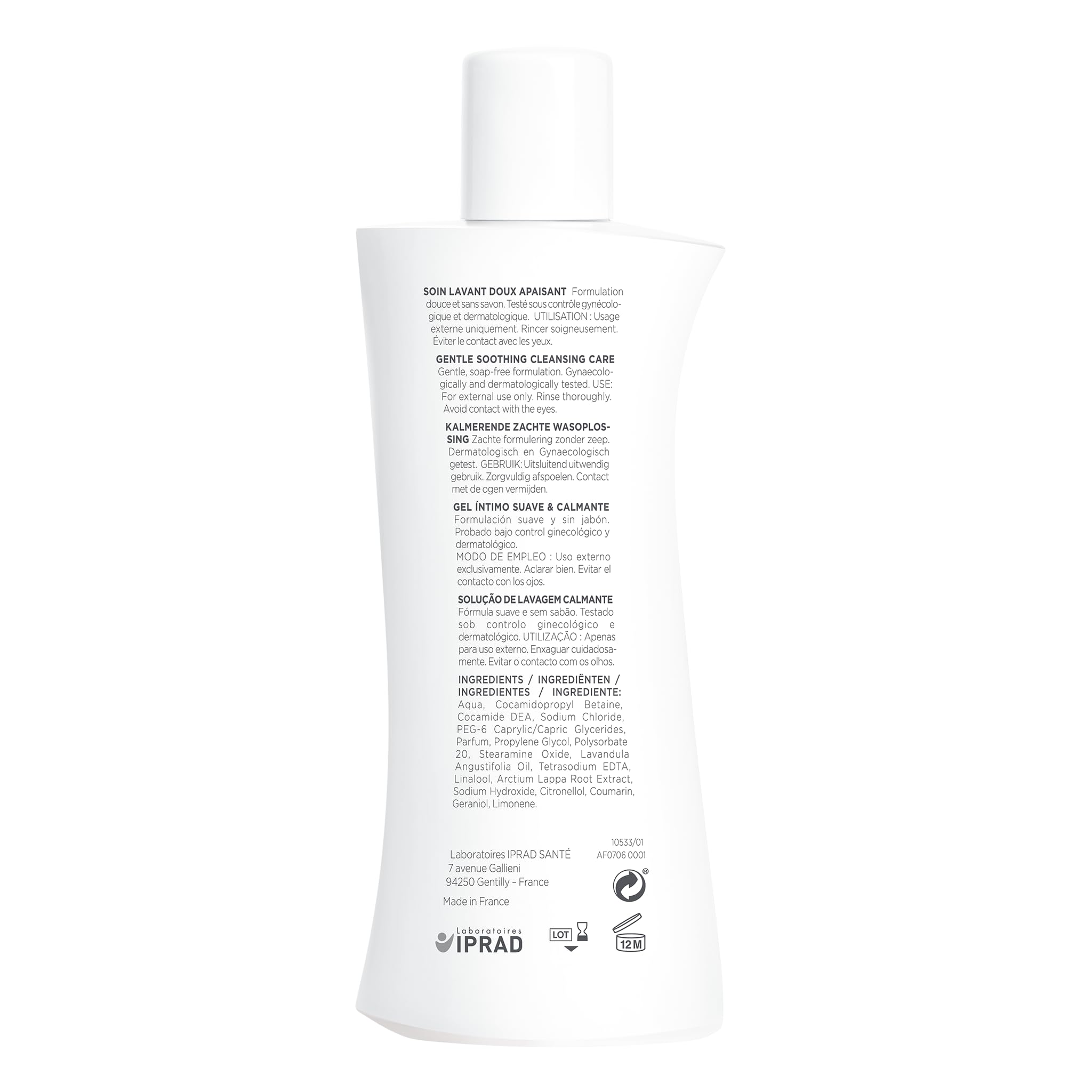 Saforelle sans parfum soin respecte l hygiene intime