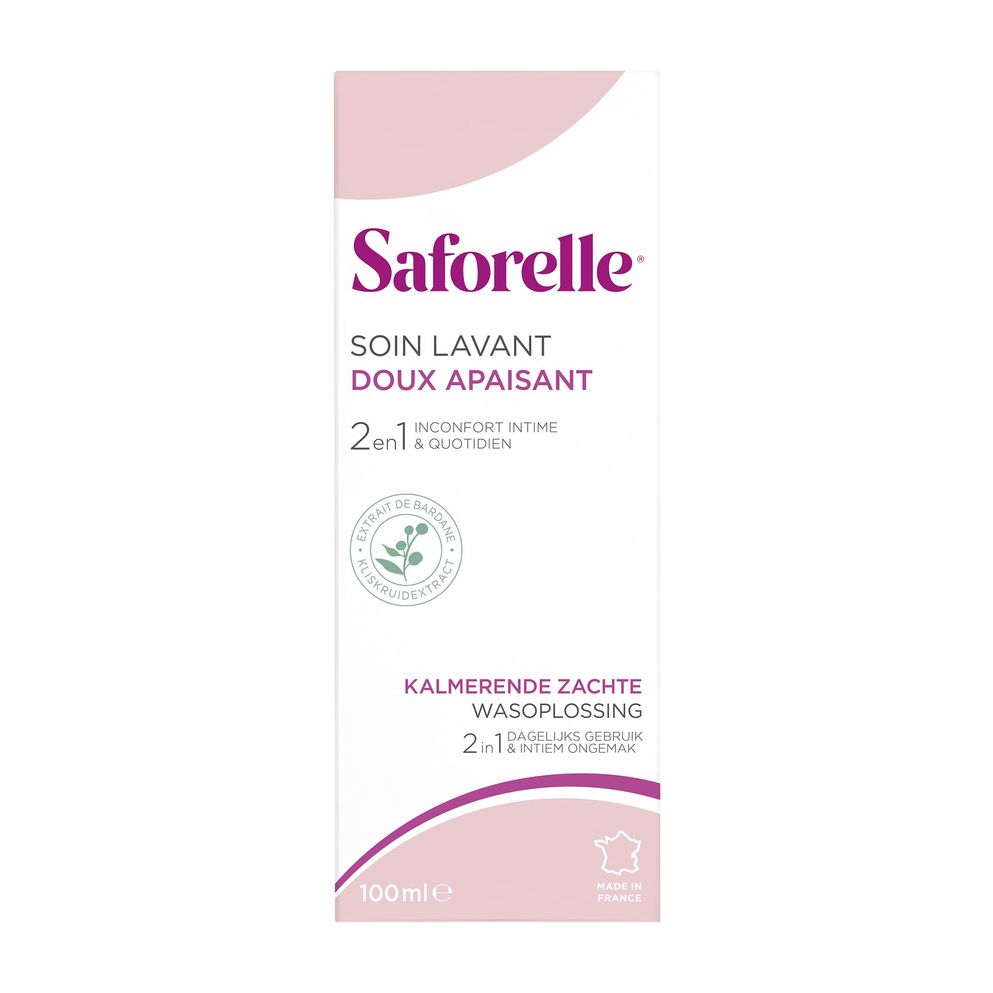 Saforelle texture gel douceur, texture légère qui apaise lors de l'application.