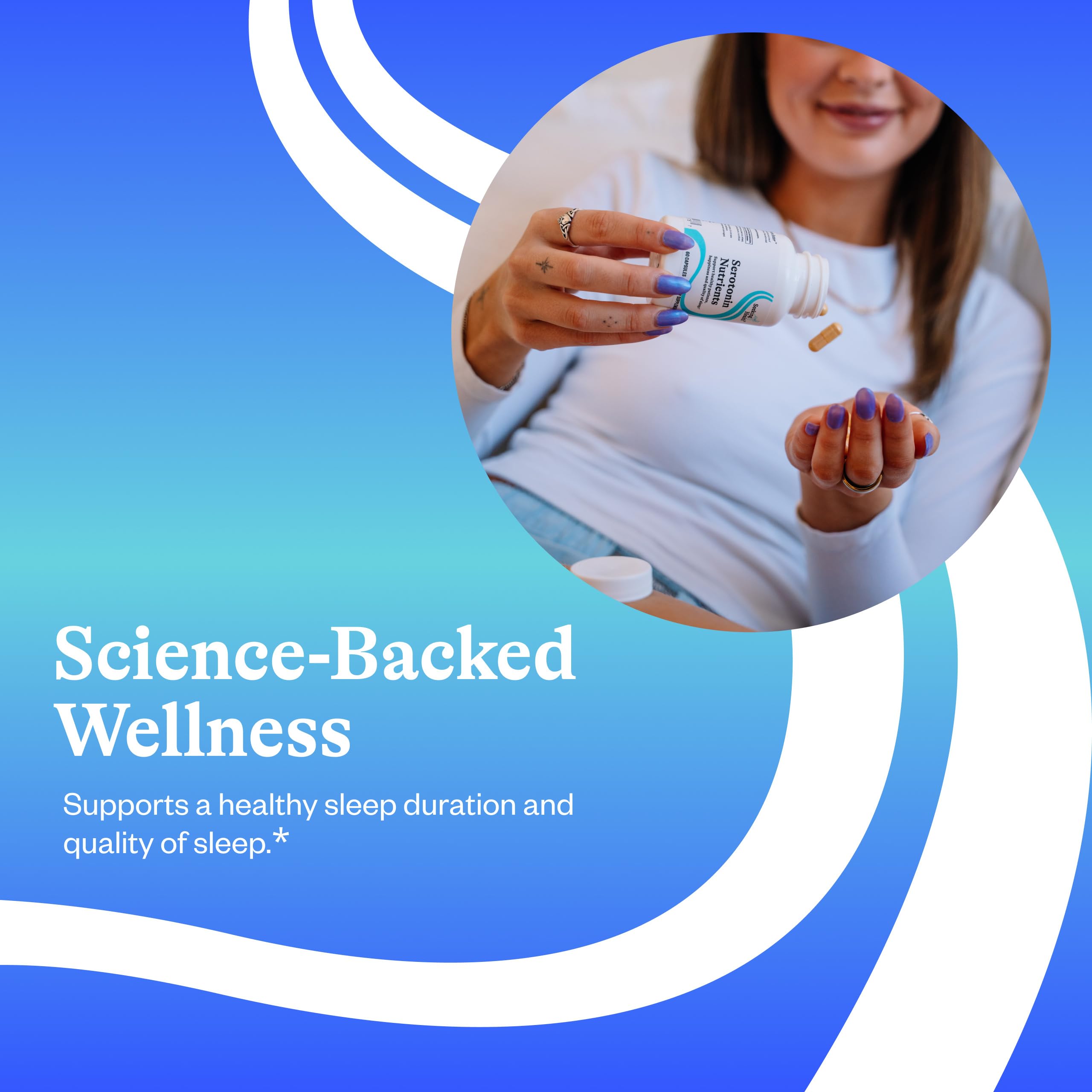 Seeking Health Serotonin Nutrients Ingrédients SafrInsides et vitamine B6 mis en évidence