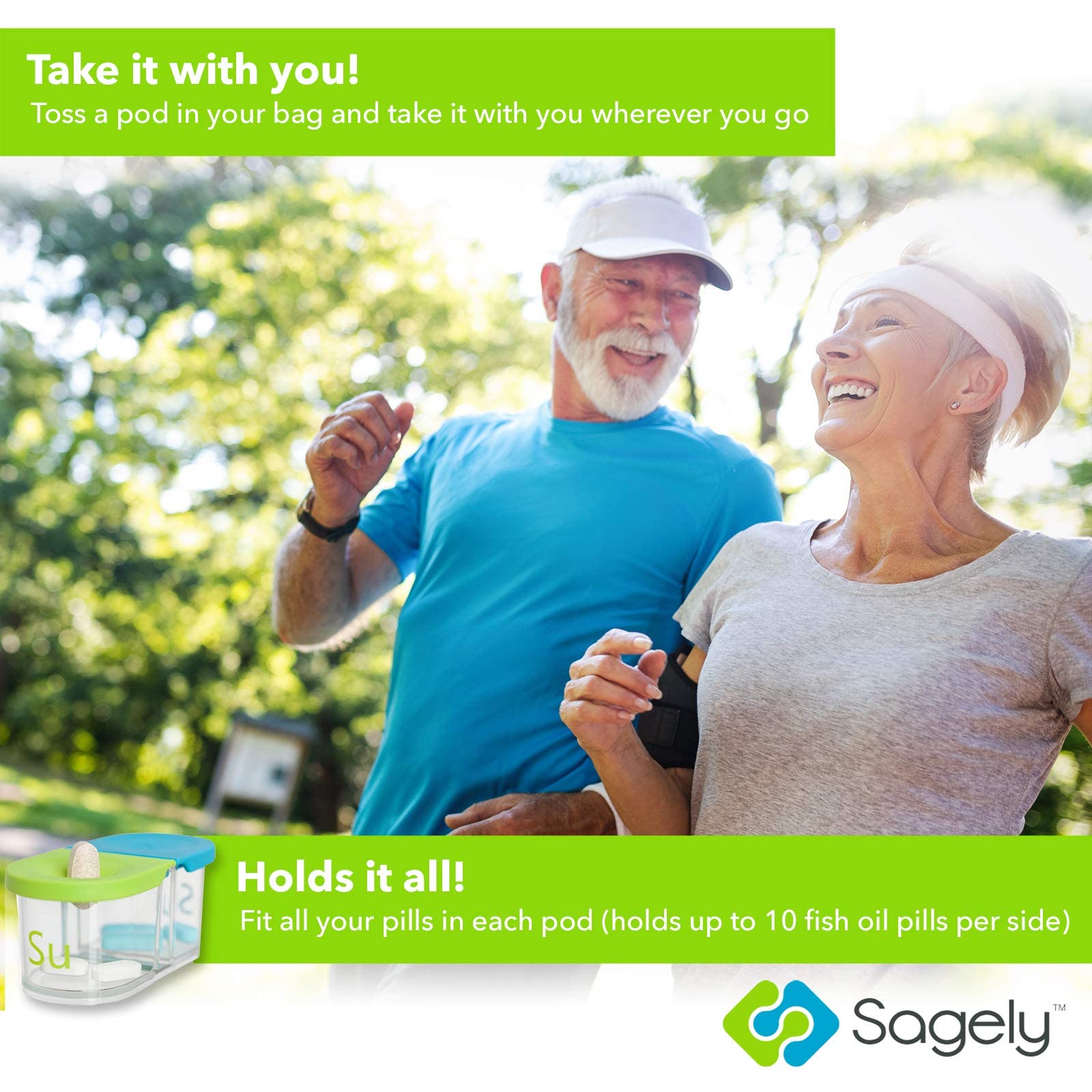 Sagely Smart XL: contenants transparents; voir rapidement ce qui est disponible.