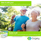 Sagely Smart XL: contenants transparents; voir rapidement ce qui est disponible.