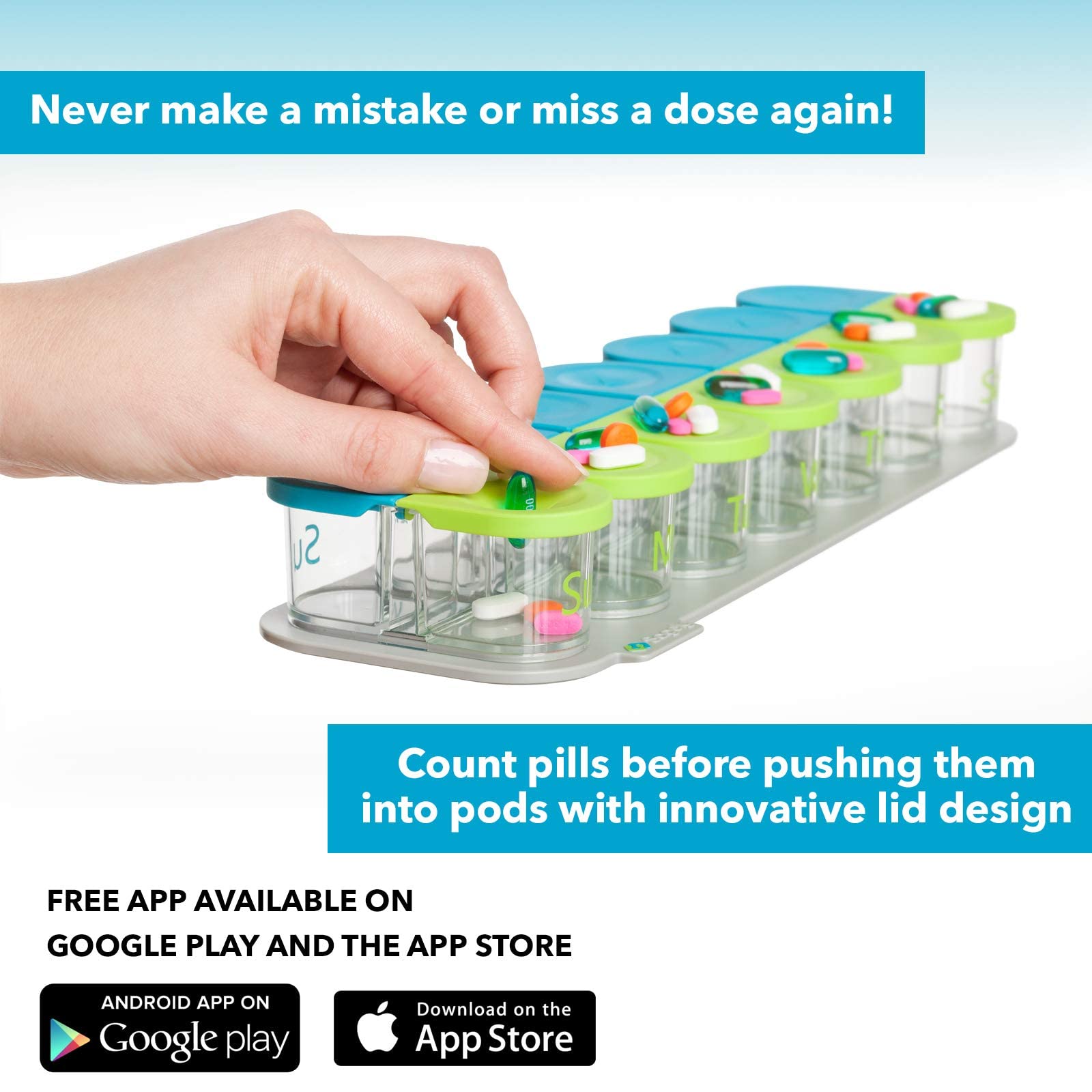 Sagely Smart XL: application gratuite de rappel; ne manque jamais une dose.