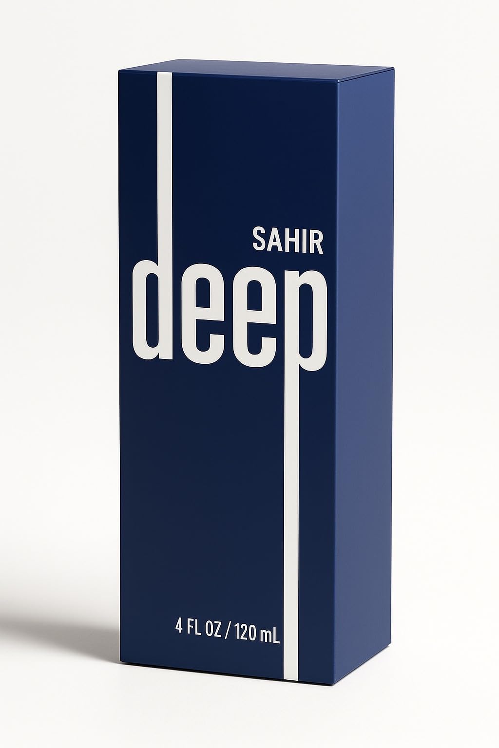 Texture non grasse et absorption rapide de SAHIR Deep Blue après application.
