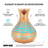 SAIHGUUI diffuseur-bois clair 500 ml, savourer une esthétique naturelle dans votre pièce.