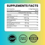 Saikou Herbs Tudca 5-en-1, formule complète pour une routine quotidienne.