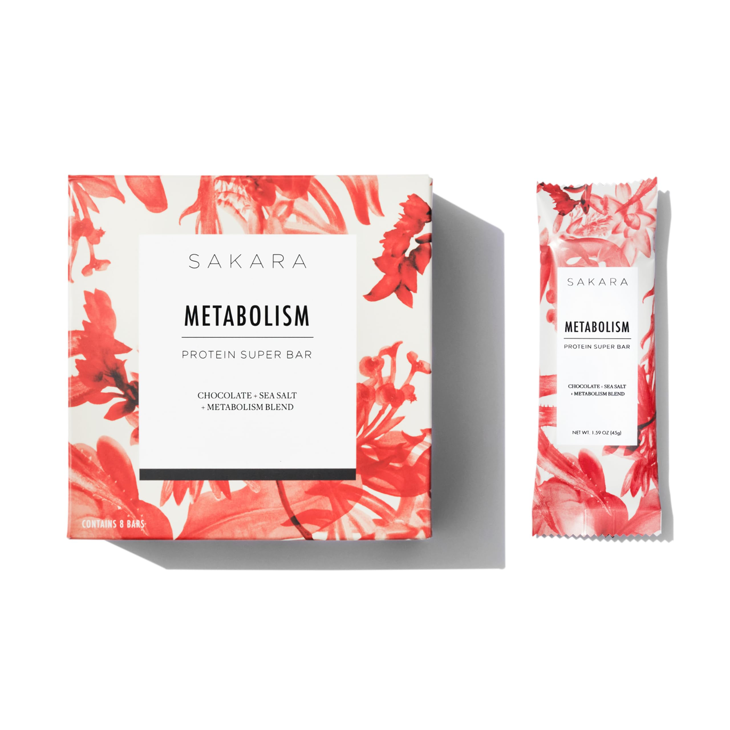 SAKARA Metabolism Super Bar emballage élégant prêt à emporter pour snack sain