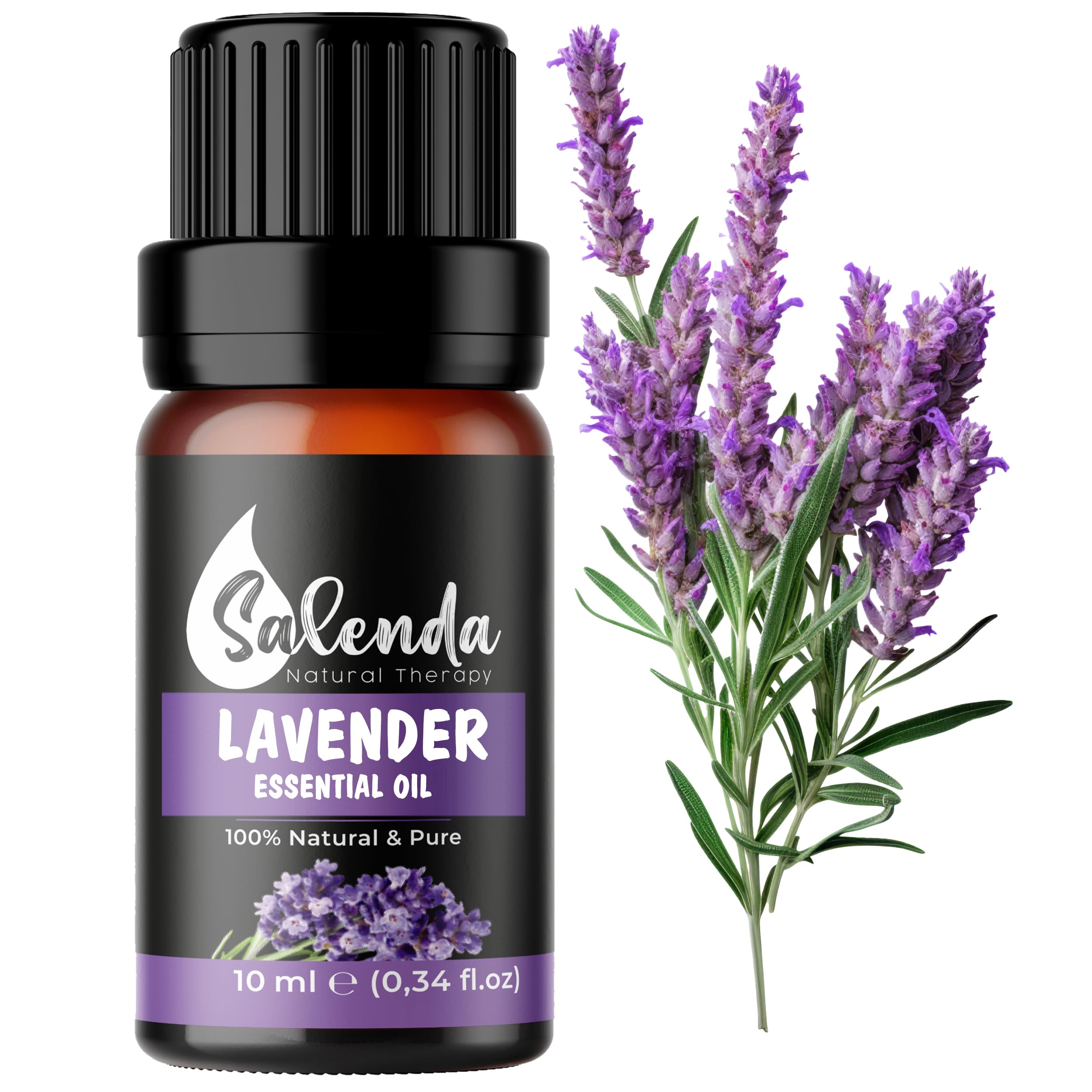 Salenda Huile Lavande — Bouteille, diffusion douce pour ambiance apaisante.