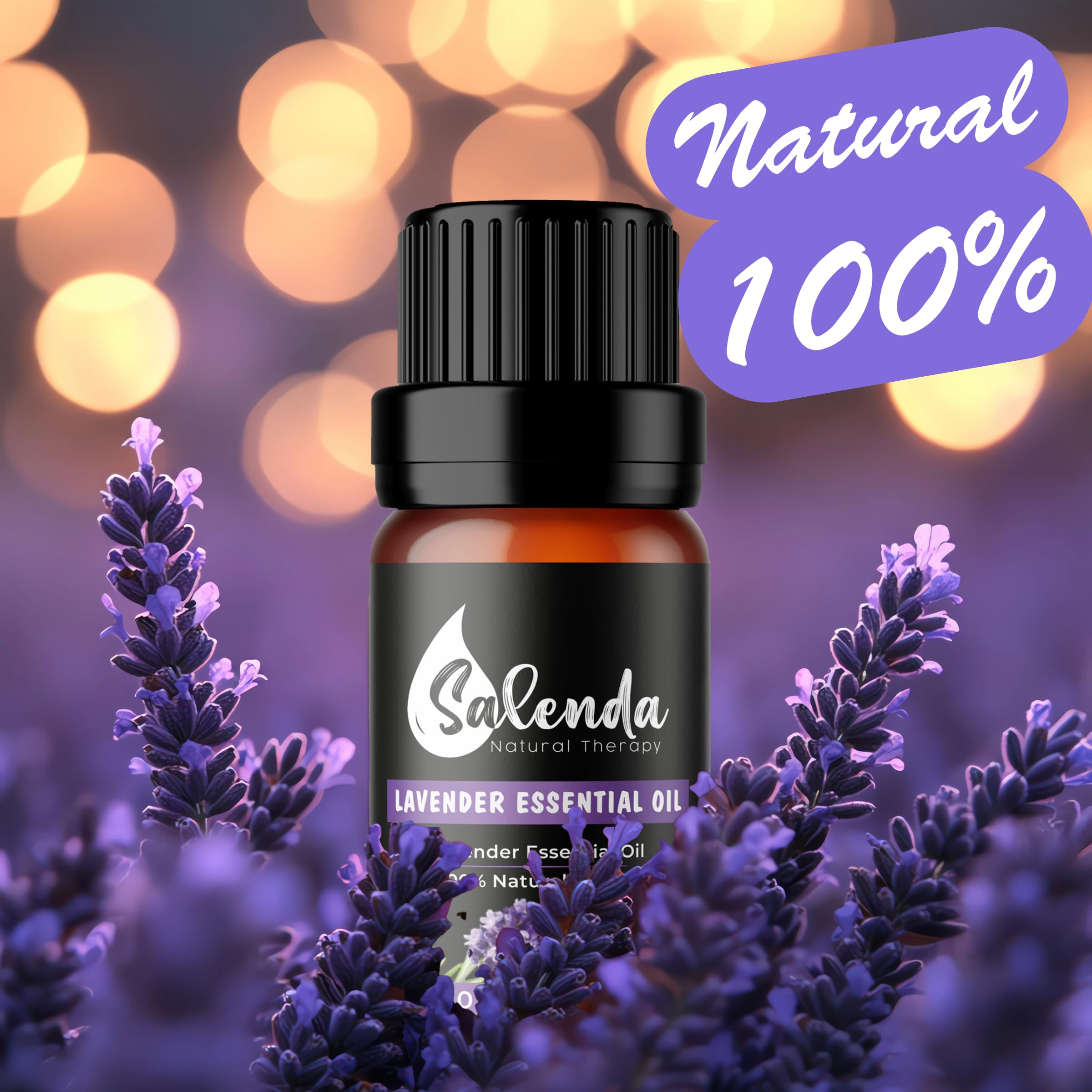 Salenda Huile Lavande — Diffuseur, parfum calmant pour détente immédiate.