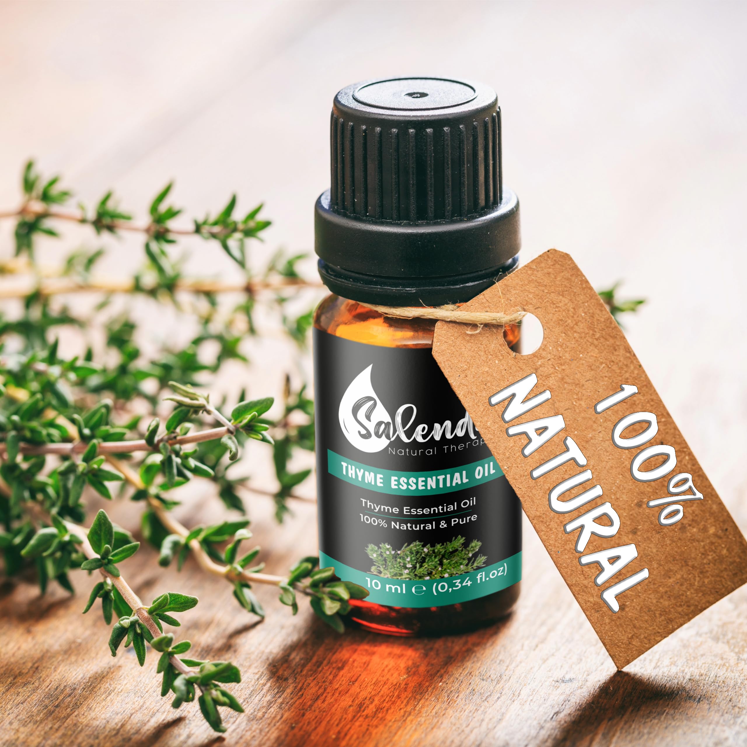 Salenda huile thym diffuseur aromathérapie pour une ambiance apaisante.