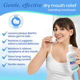 SALIVEA flacon avec étiquette menthe naturelle et enzymes salivaires, prêt à l’emploi.