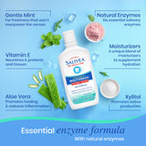 SALIVEA rafraîchissement de l’haleine grâce à la menthe légère pour une sensation agréable.