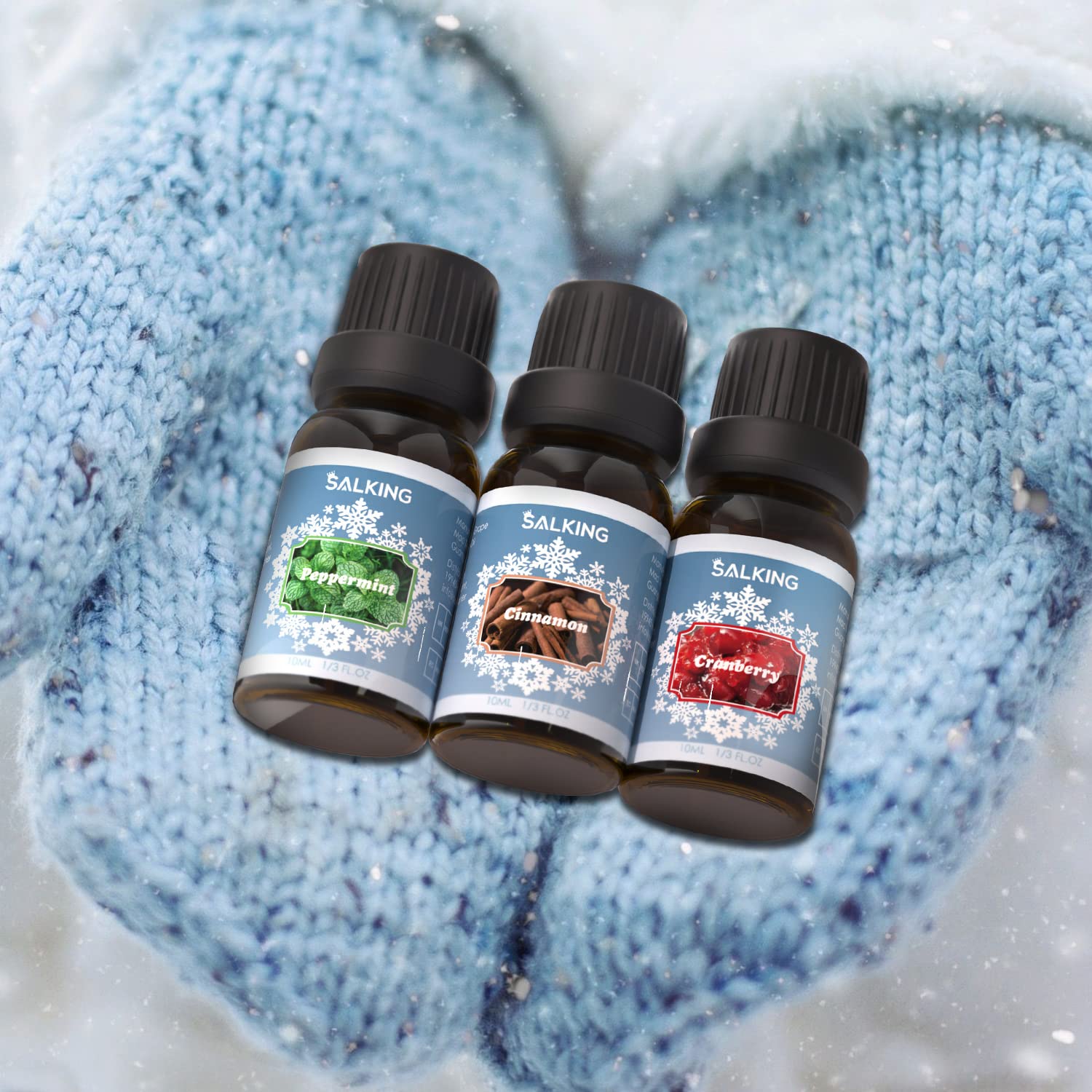 SALKING – coffret hivernal d'huiles essentielles, cadeau idéal pour parfum maison
