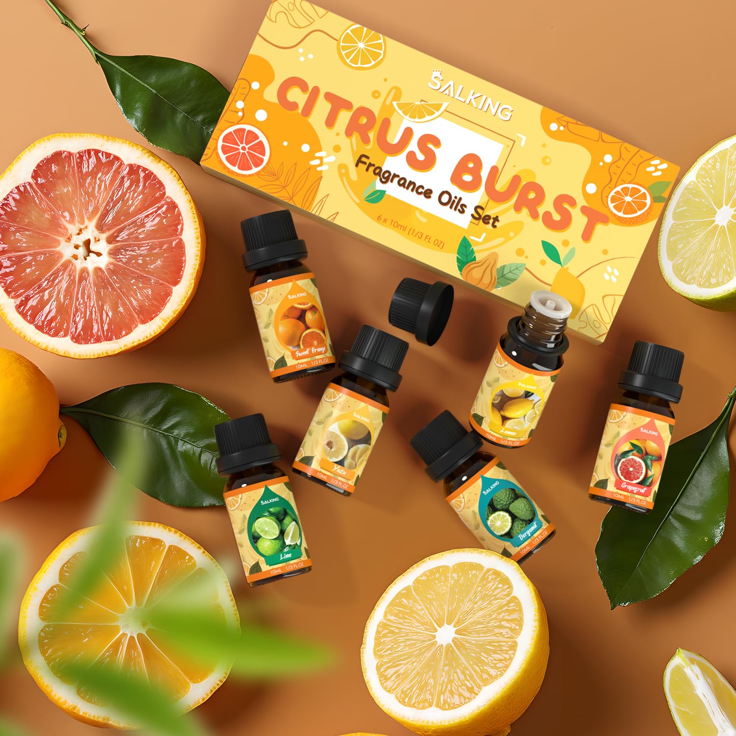 SALKING Citrus Burst Bergamote : arôme frais pour vos mélanges maison.