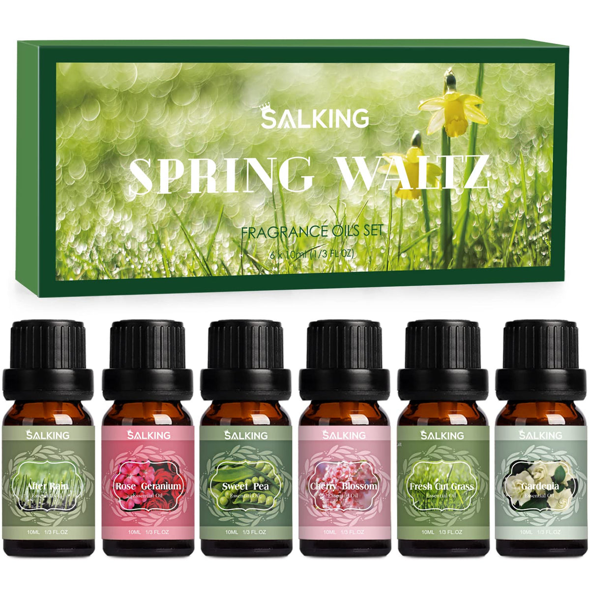 SALKING Coffret Printemps Après Pluie: diffusion douce et rafraîchissante pour maison