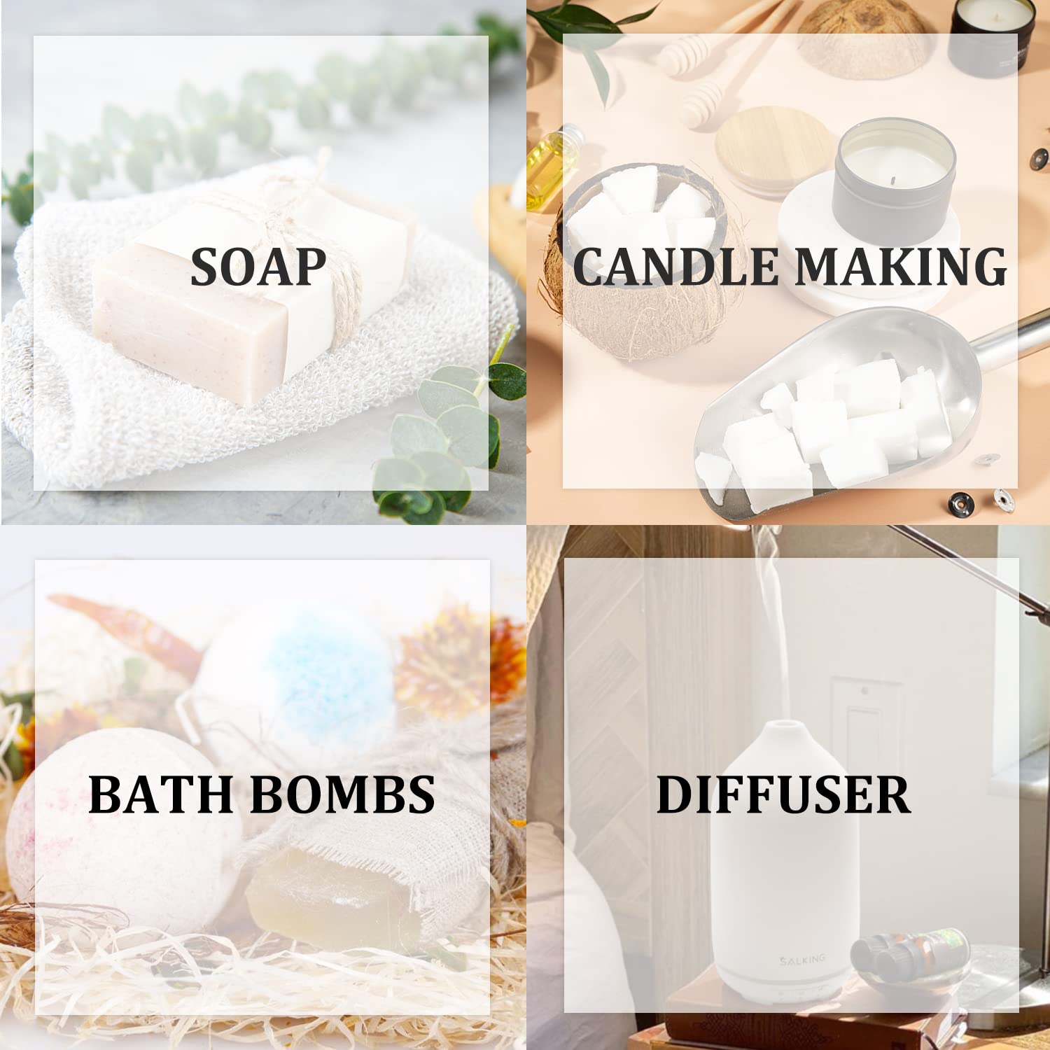 SALKING Coffret Printemps Gardenia: arôme doux et enveloppant pour détente