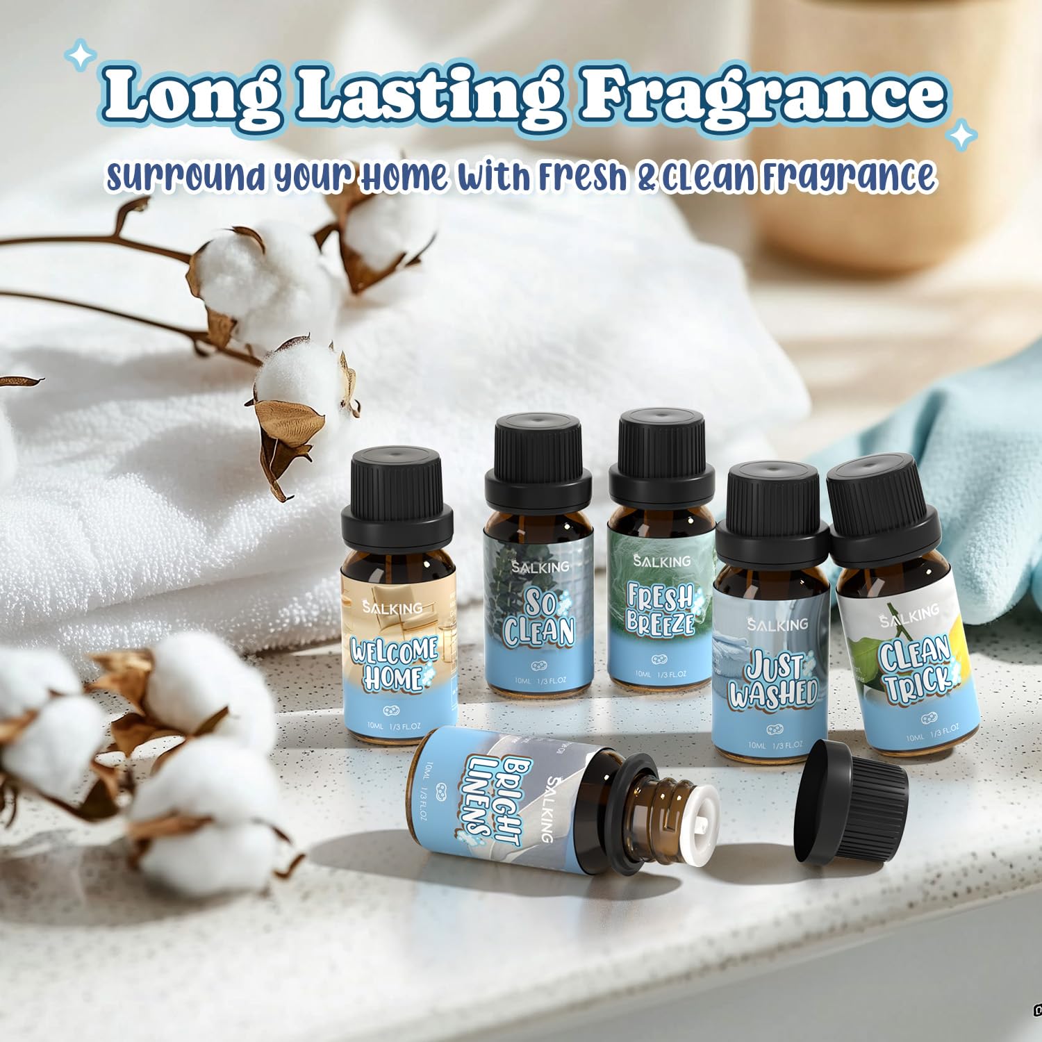 SALKING Welcome Home – flacon sombre et ambiance accueillante grâce au parfum durable.