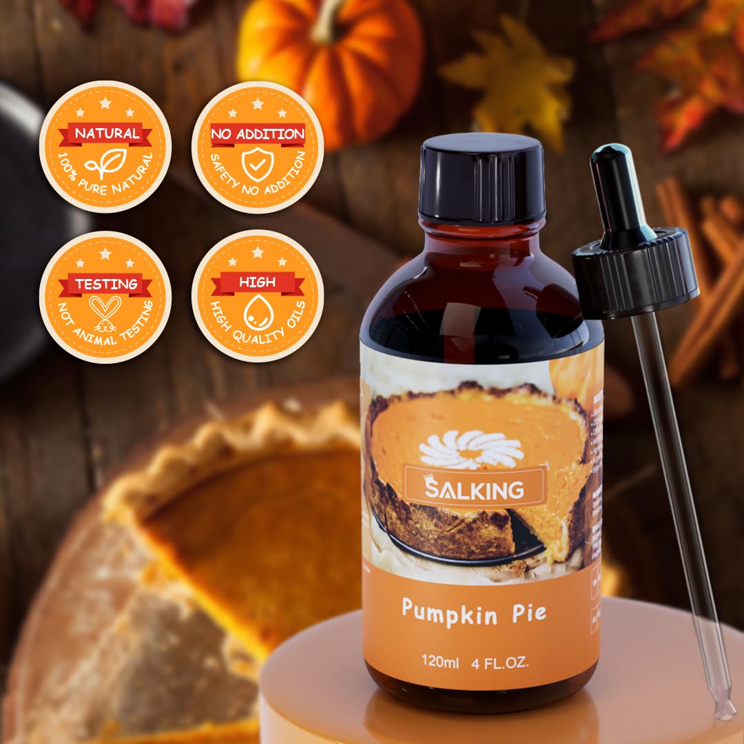 SAL KING huile parfumante tarte citrouille pour savon maison, parfum doux et durable.