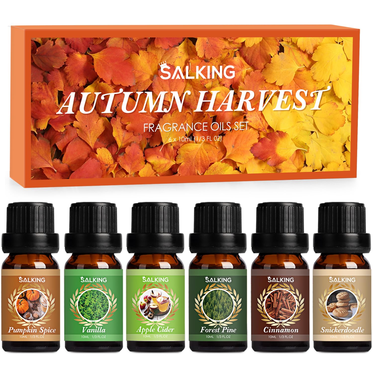 SALKING cannelle: huile parfum automne pour diffusion chaleureuse.